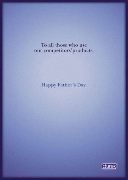 Durex powerful ad headline