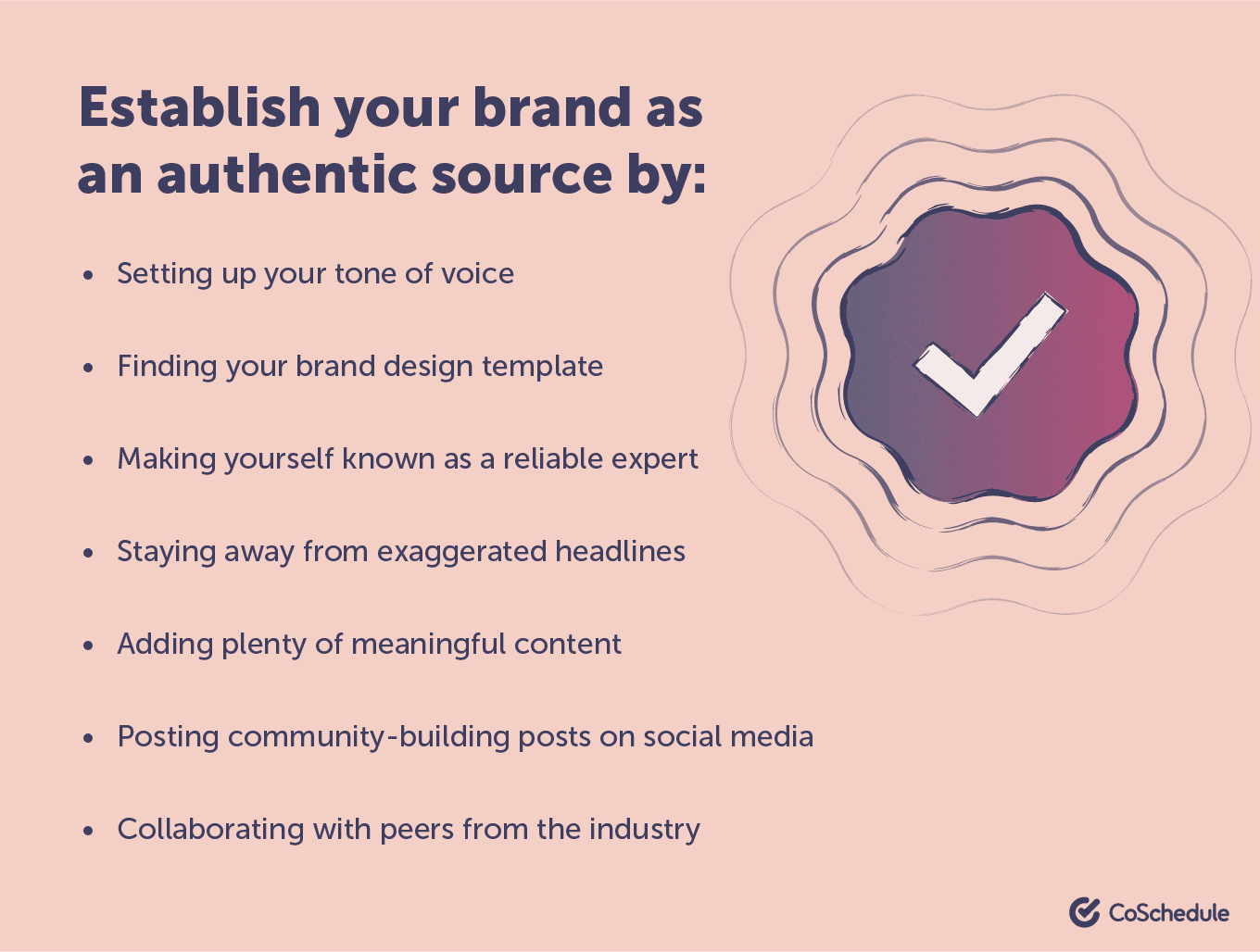 Establish your brand as a trusted source infographic
