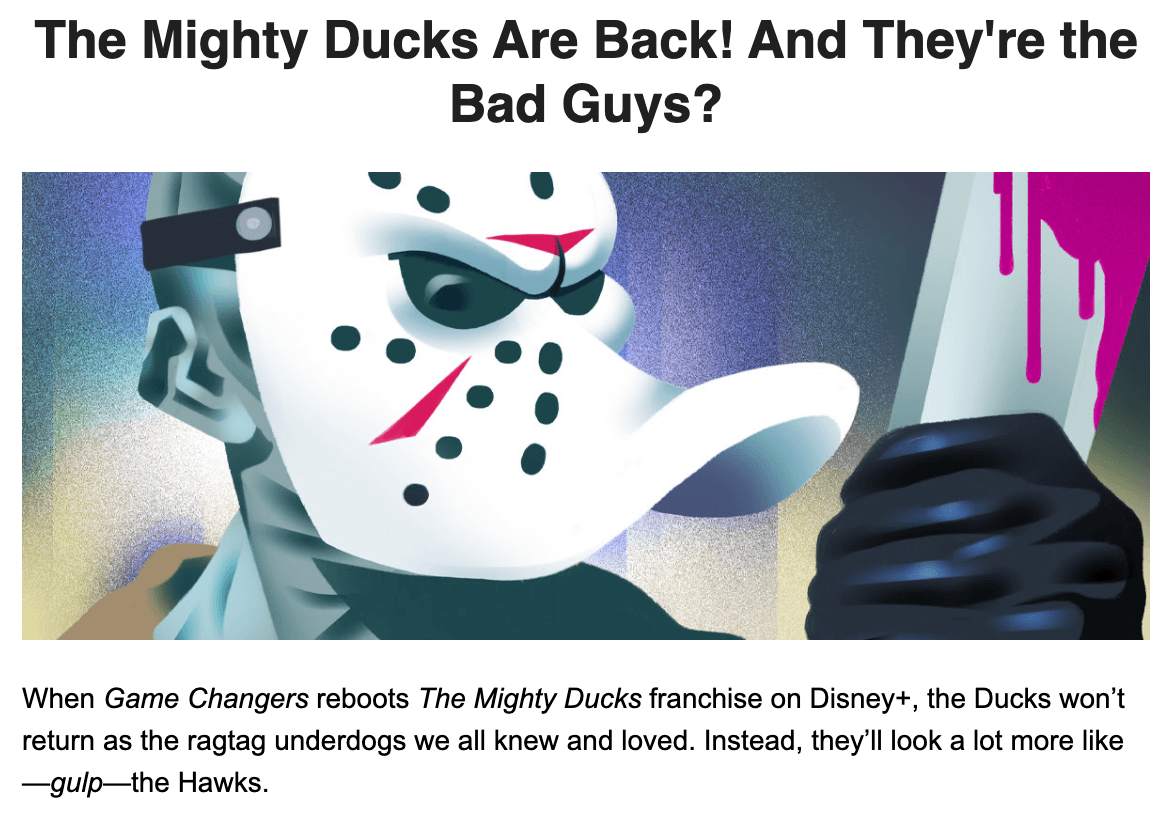 The Ringer newsletter headline