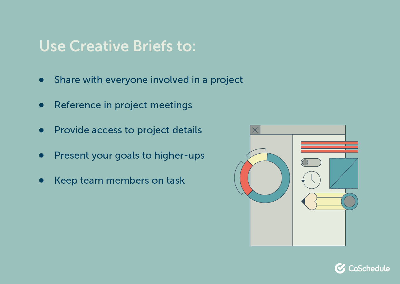 List of outcomes of using a creative brief