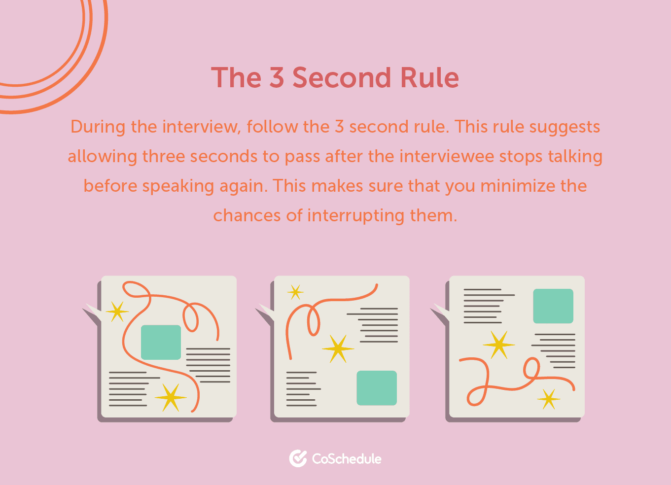 3 second rule for interviews