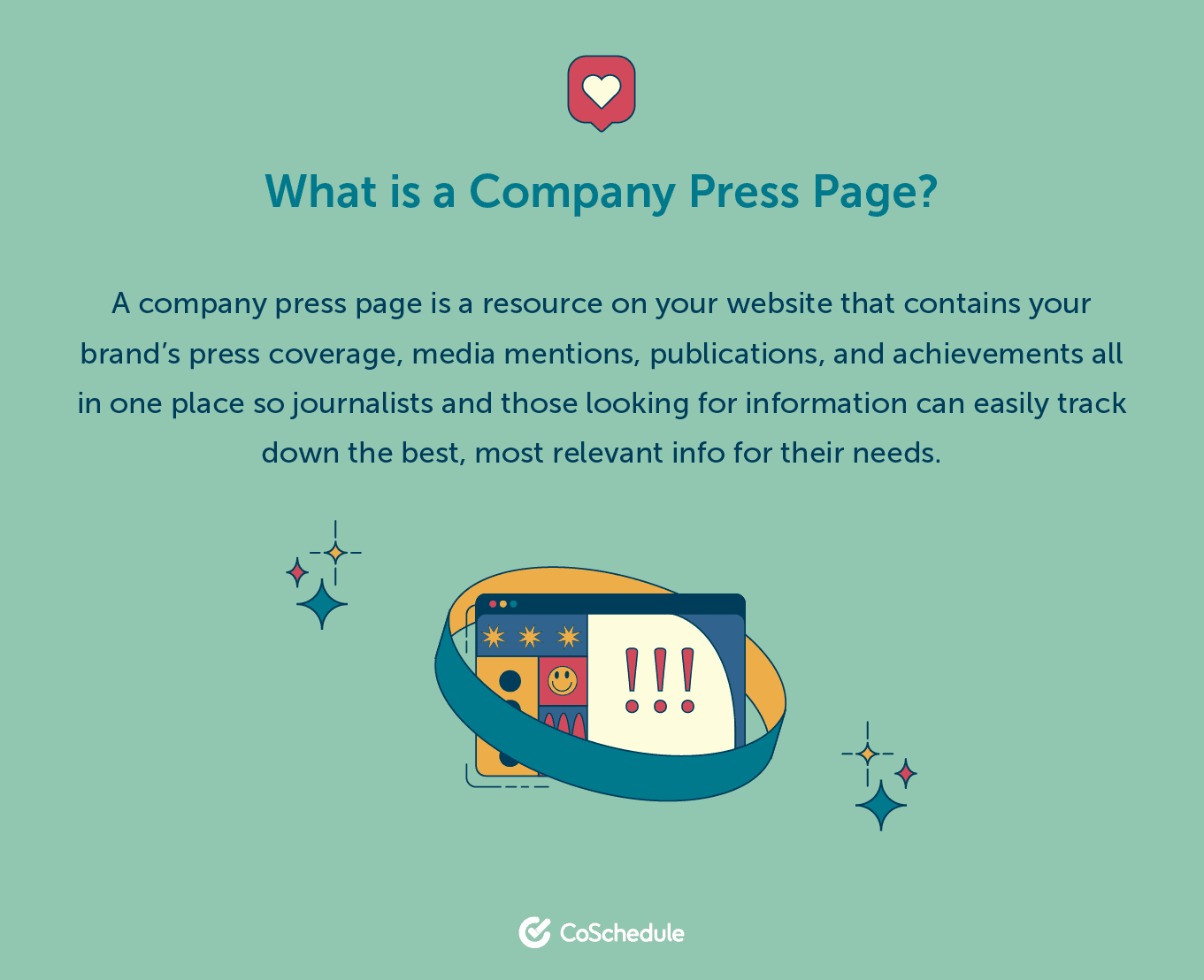 What is a company press page? definition