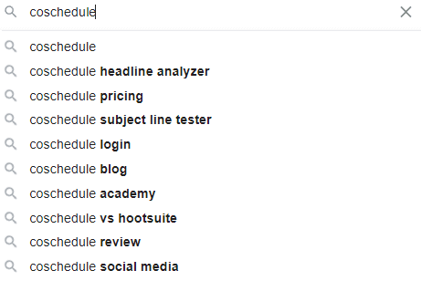 Google autosuggest