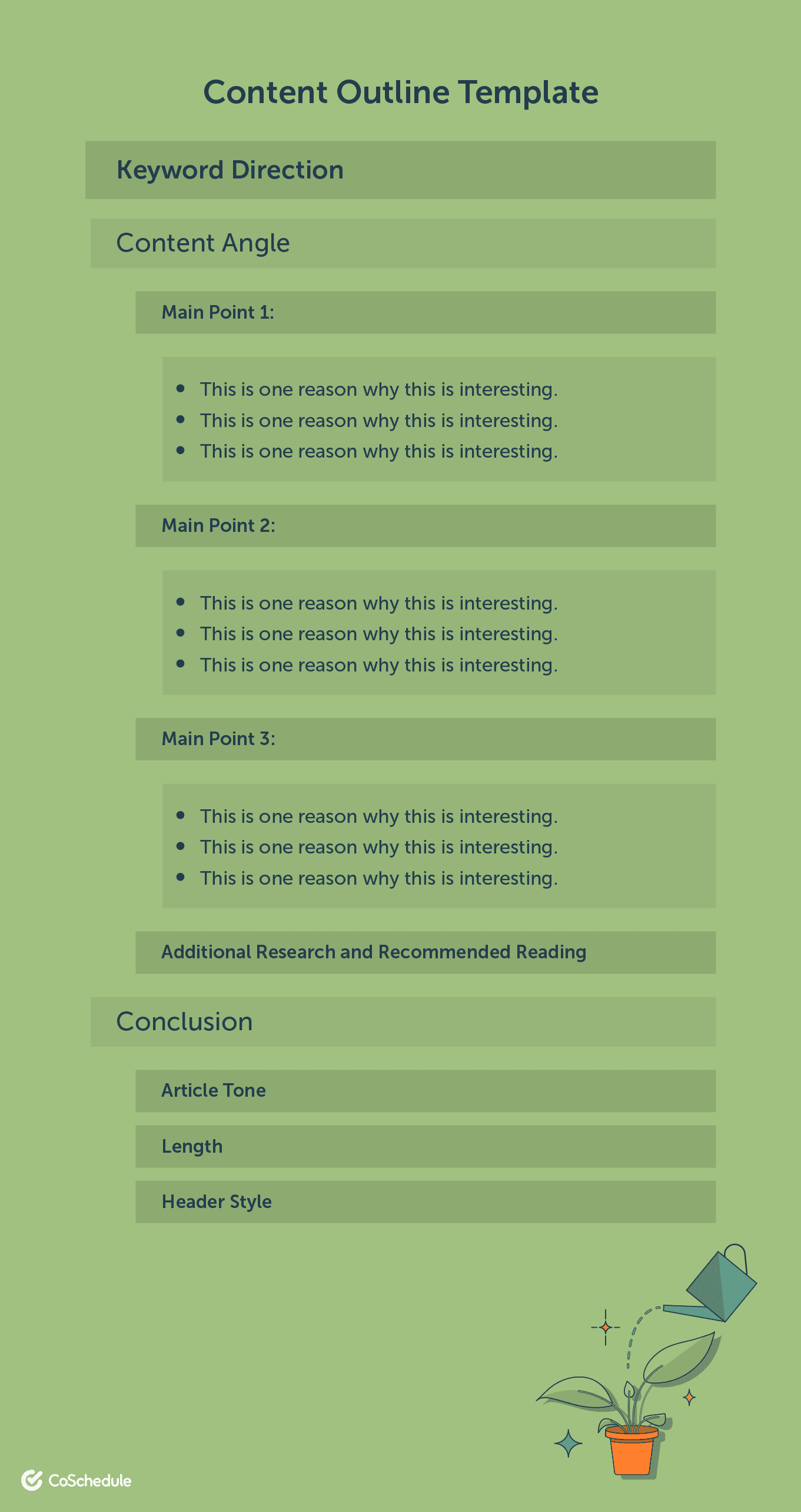 Content outline template