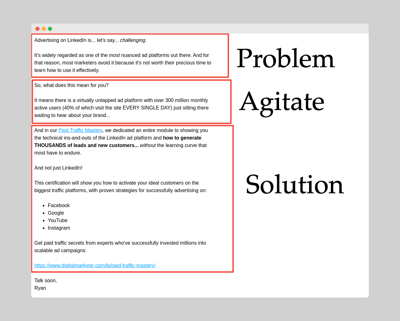 Example of PAS formula 