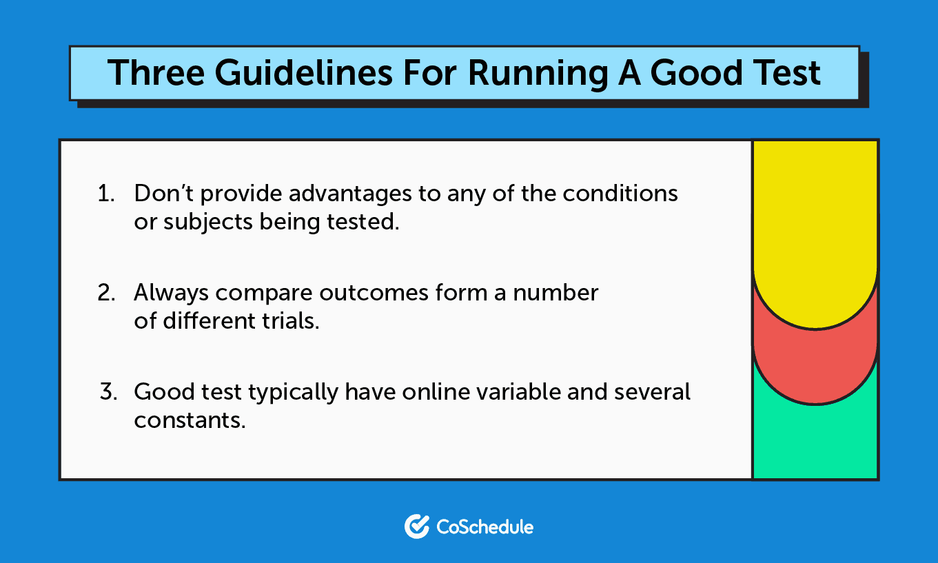 Guidelines for running a good test