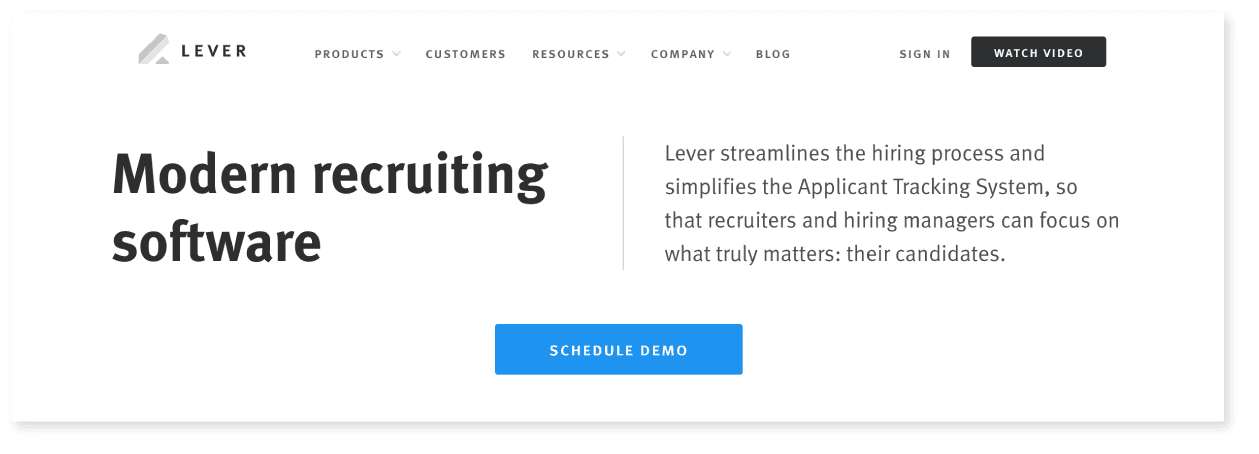 Lever recruiting software