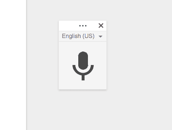 Voice typing icon