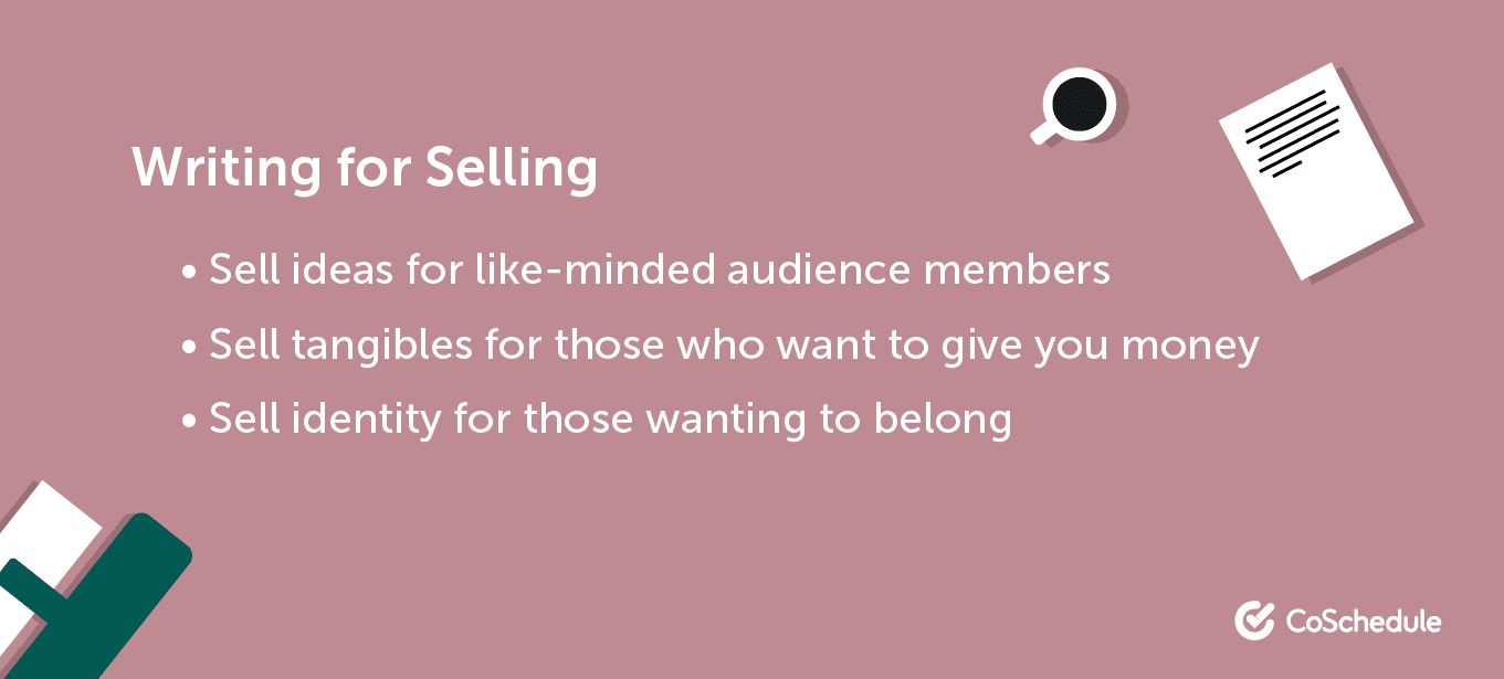 Writing for selling