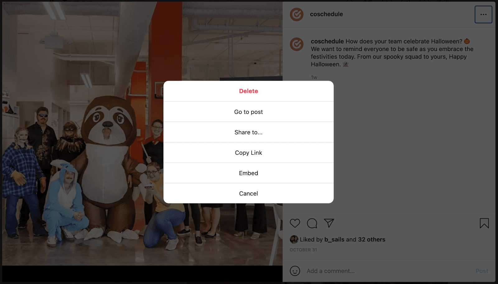 How to embed an Instagram post