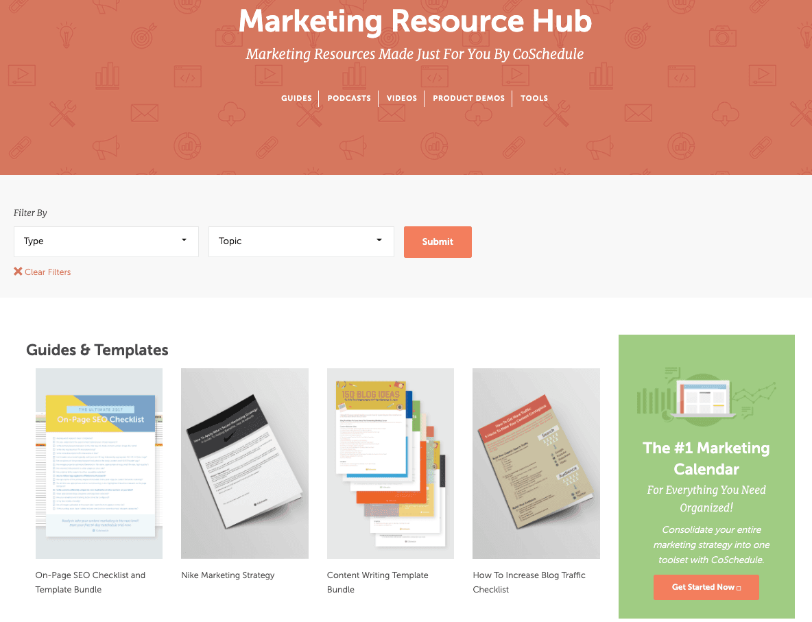 CoSchedule resource library