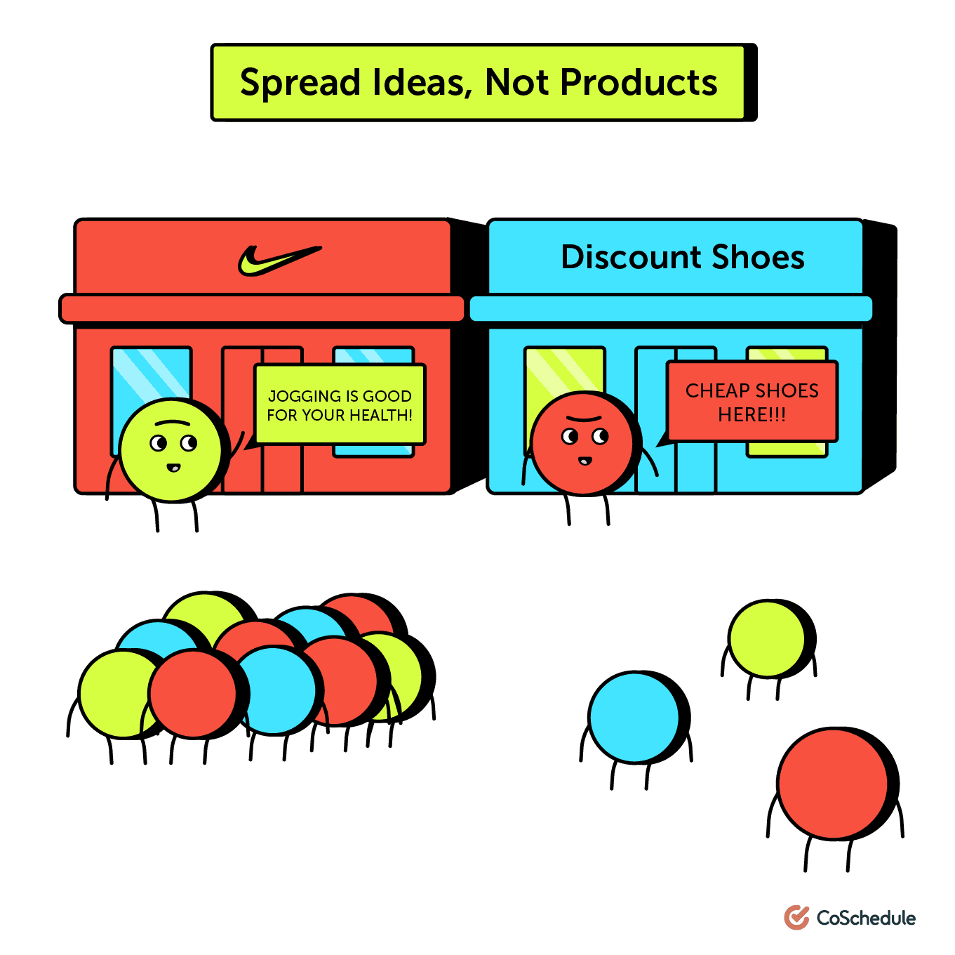 Nike shares ideas, not products