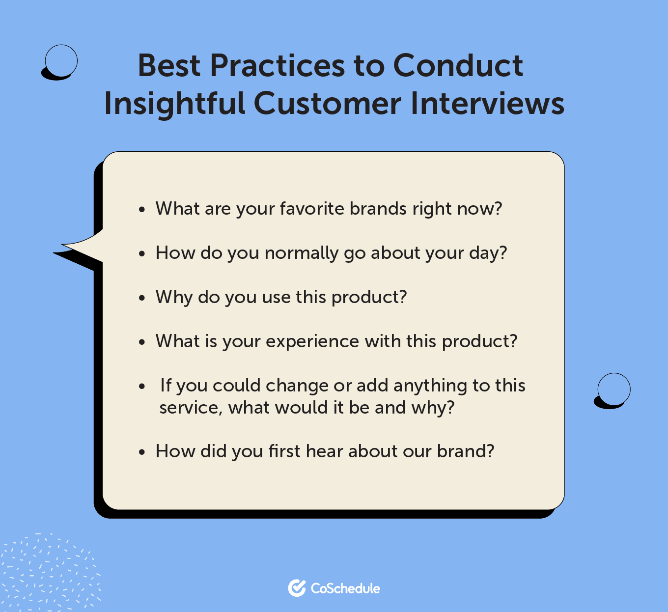 Best practices to conduct insightful customer interviews