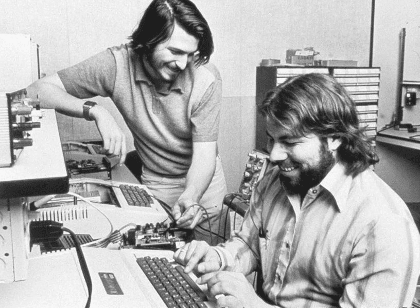 Steve Jobs and Wozniak