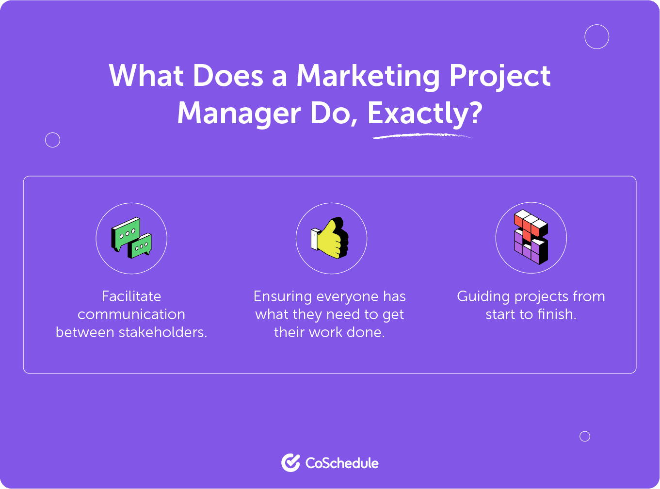 What does a marketing project manager do?