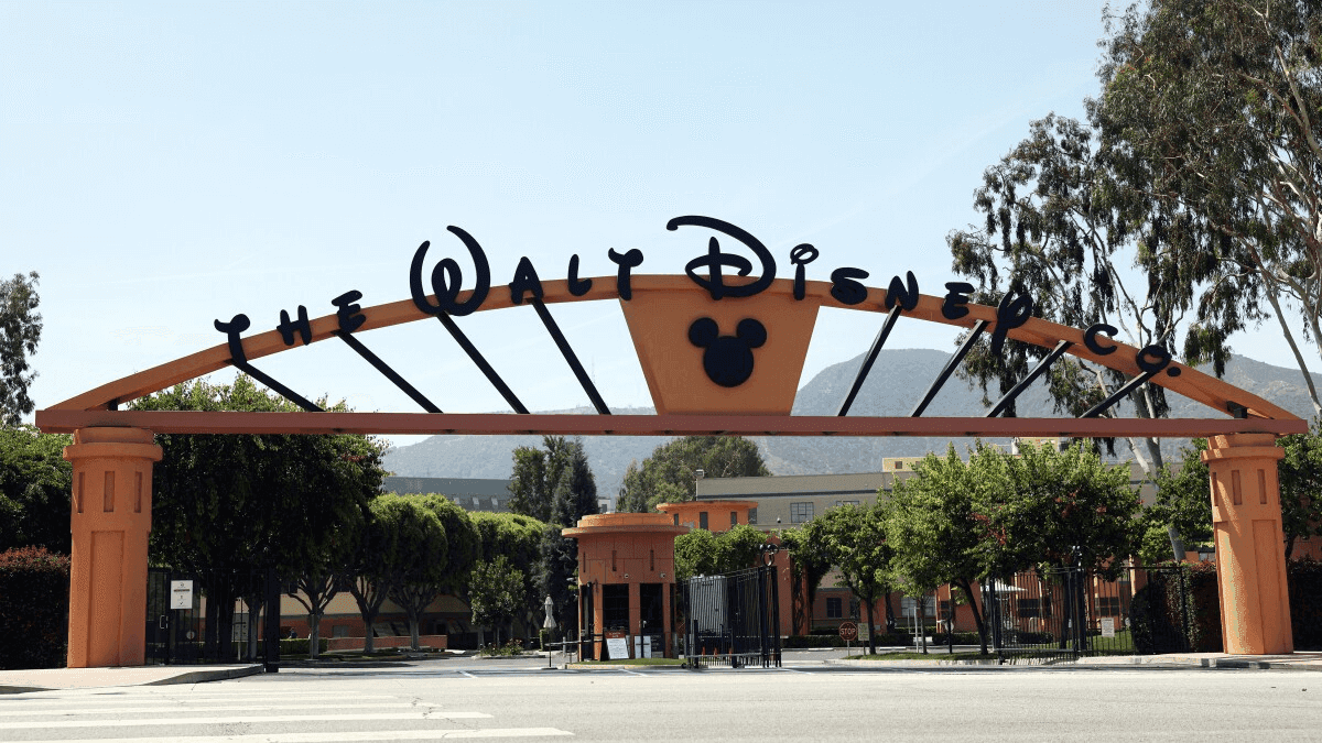 Disney's Burbank studio lot's entrance