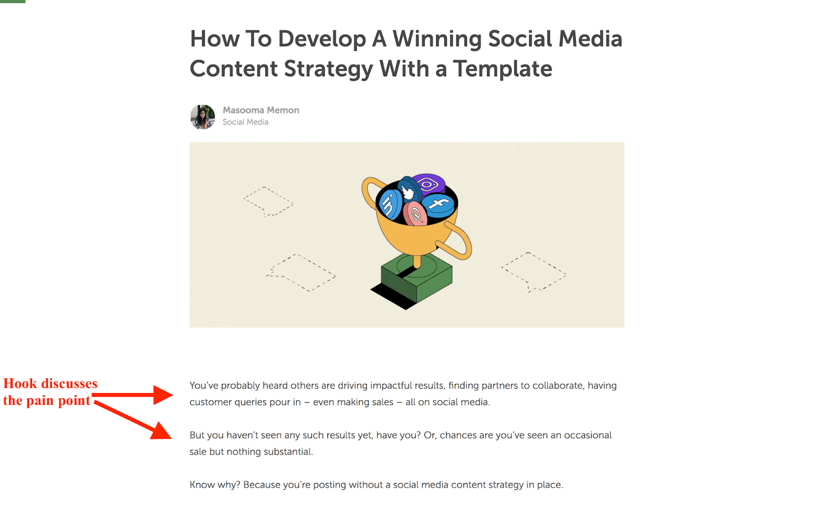 How to develop a winning social media content strategy with a template