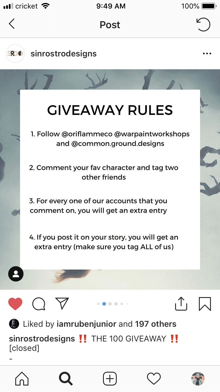 Host a giveaway on social media
