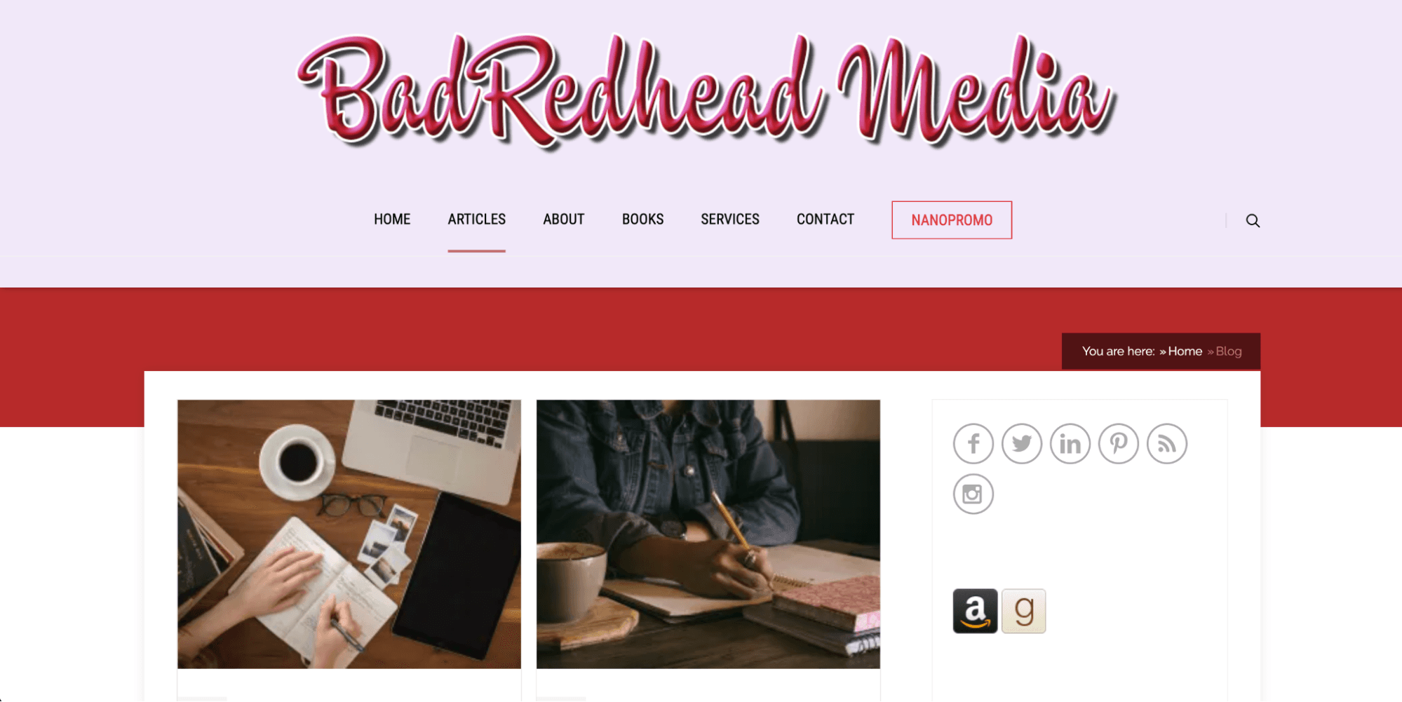 Bad Redhead Media Blog Homepage