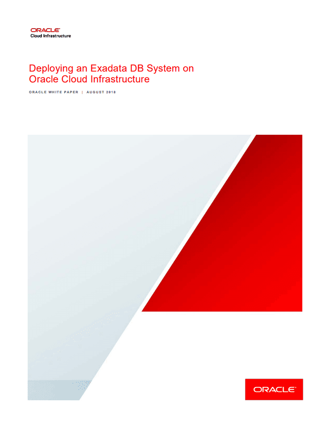 An example of a Technical White Paper from Oracle.