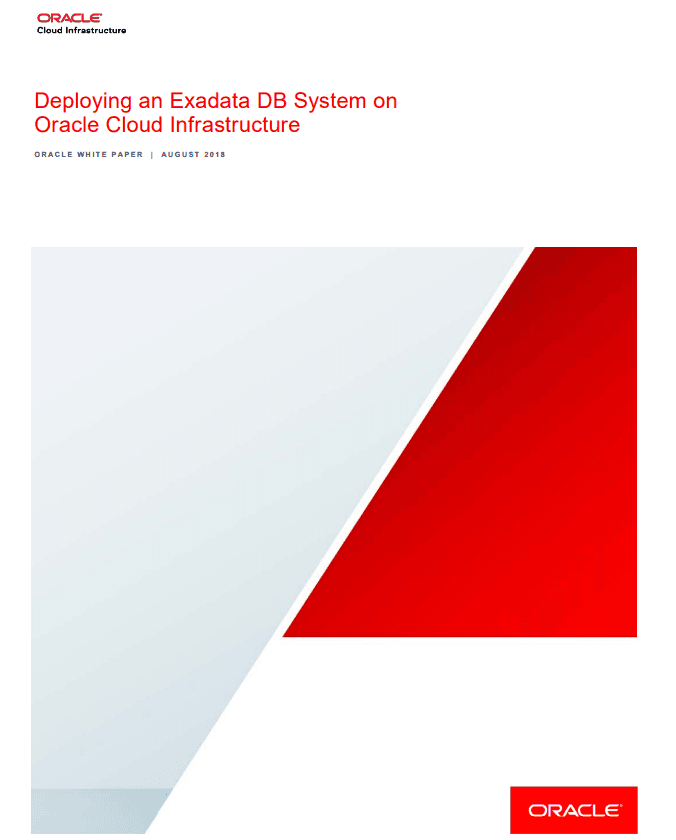 Cover page of an Oracle white paper