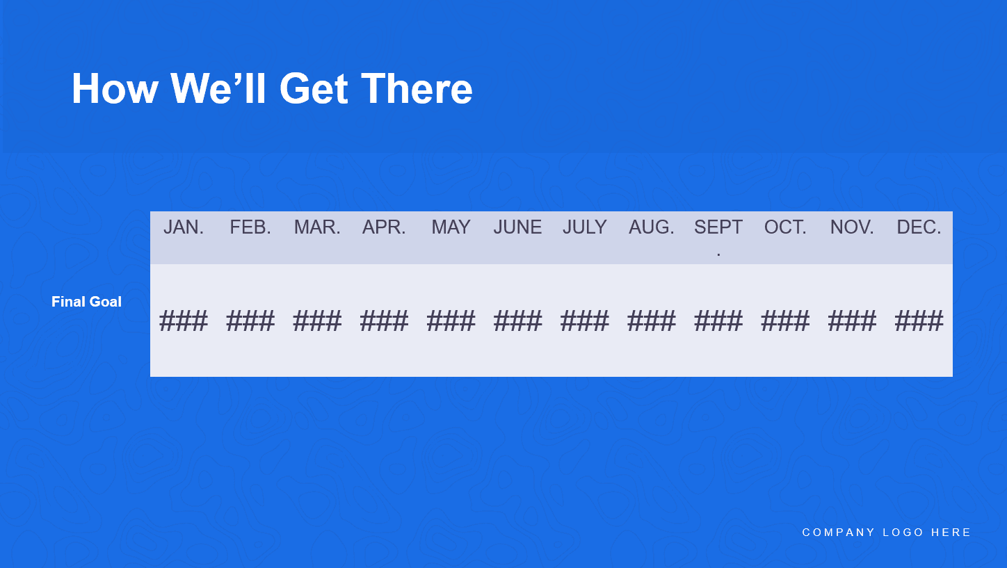 Marketing timeline outline