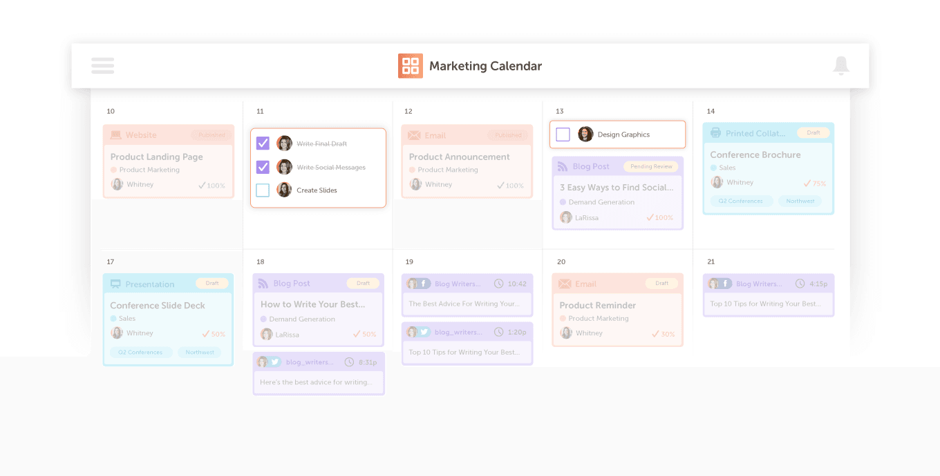 coschedule marketing calendar tasks