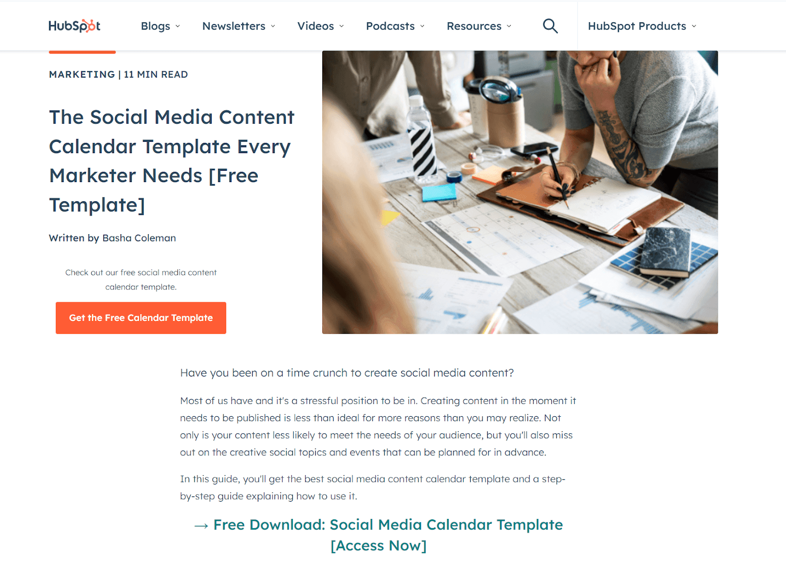 Hubspot marketing strategy and content guides
