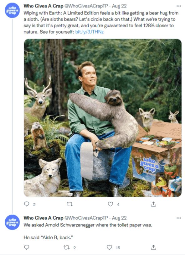 Arnold Schwarzenegger being used as an influencer for a marketing strategy
