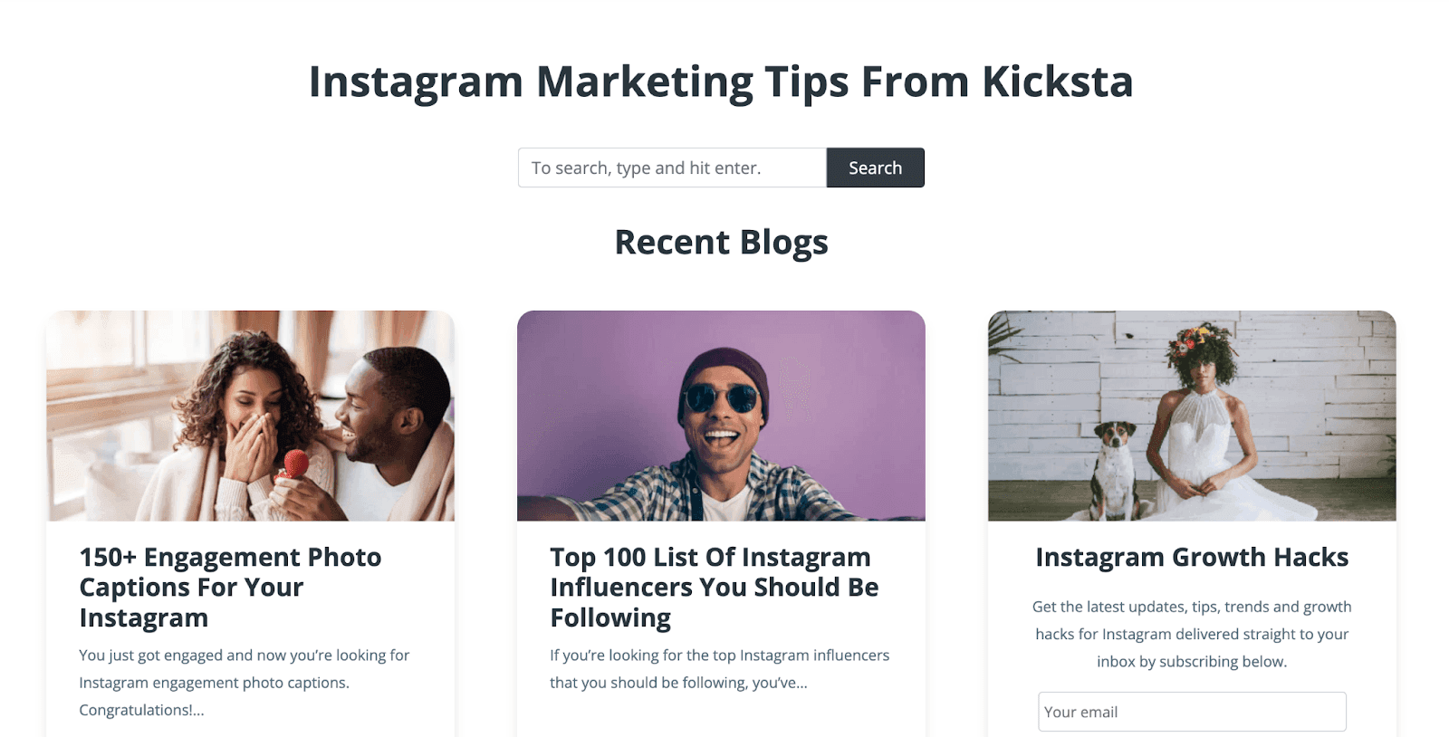 Learn about about instagram marketing ideas from Kicksta