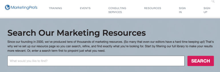 Use resources to build marketing knowledge