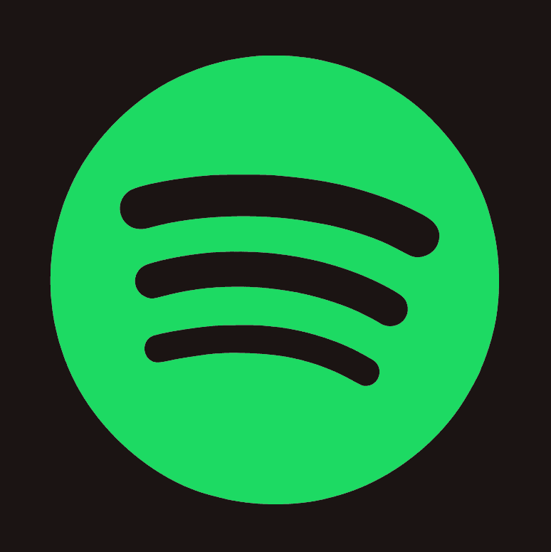 Spotify uses a plain and simple logo that is easily recognizable 
