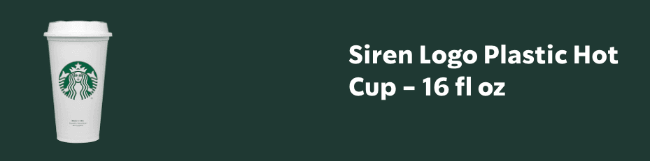 Starbucks Cup available for purchase on Stabucks.com