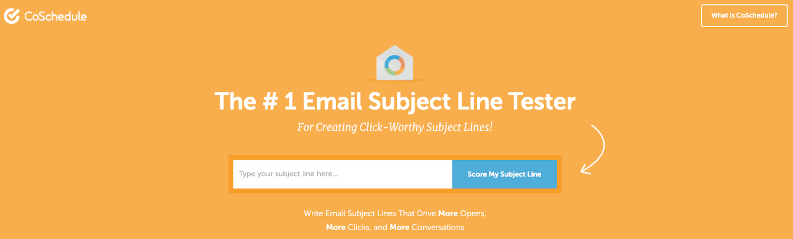 CoSchedule email subject line tester 