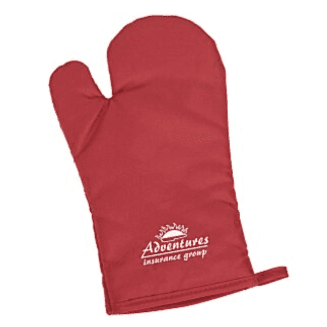 Company branded oven mitts