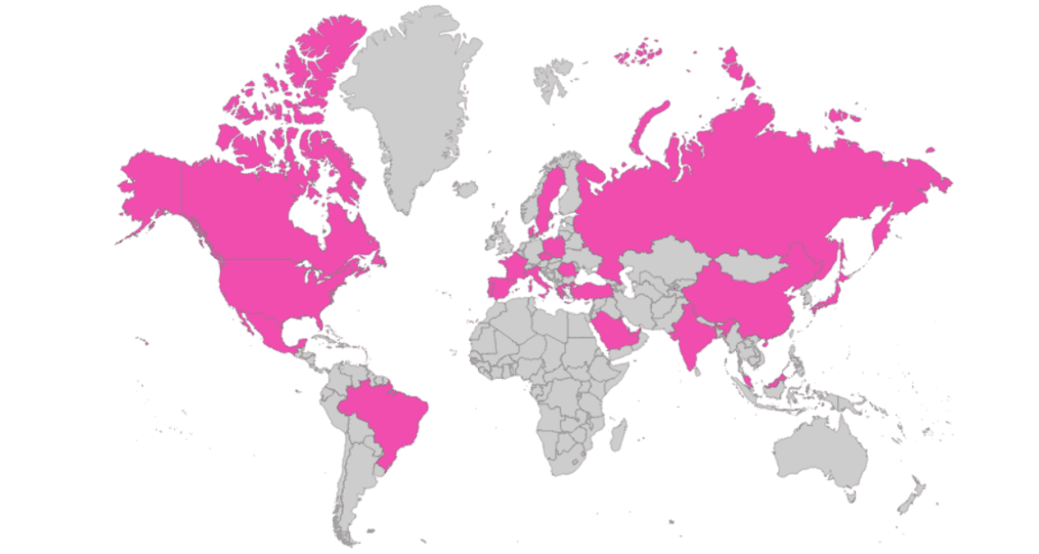 Sephora has over 2700 stores in 35 different countries