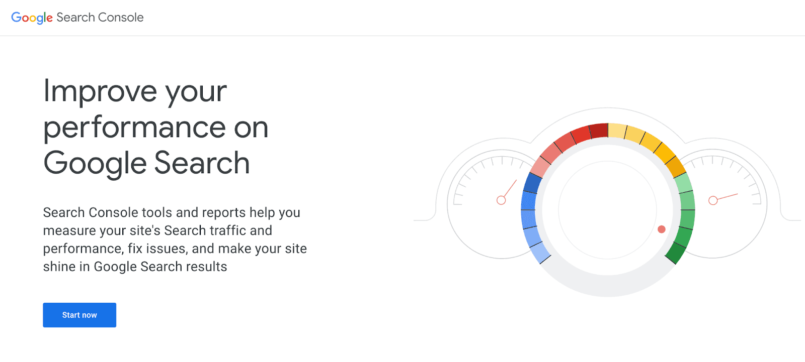 Google Search console about page