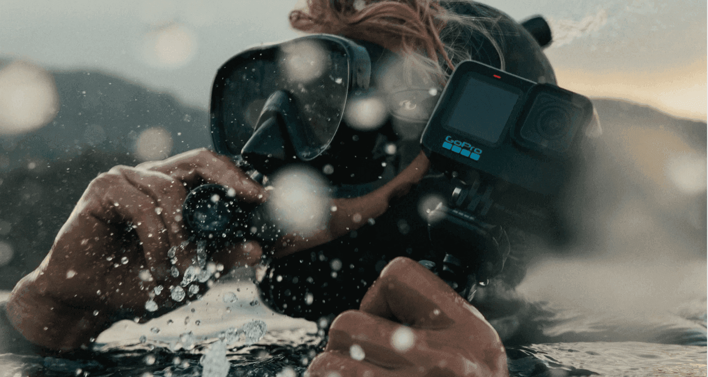 GoPro action camera being used by a diver