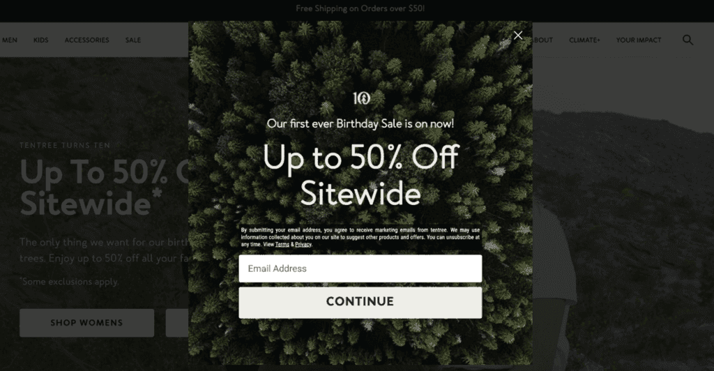 Example of a coupon strategy