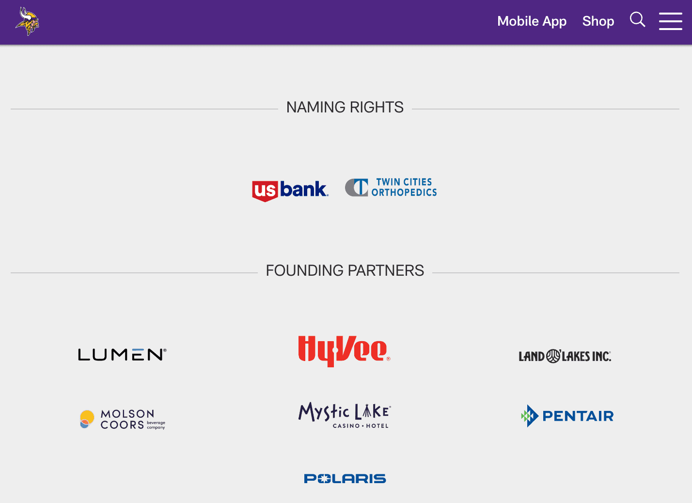 MN Vikings sponsorships