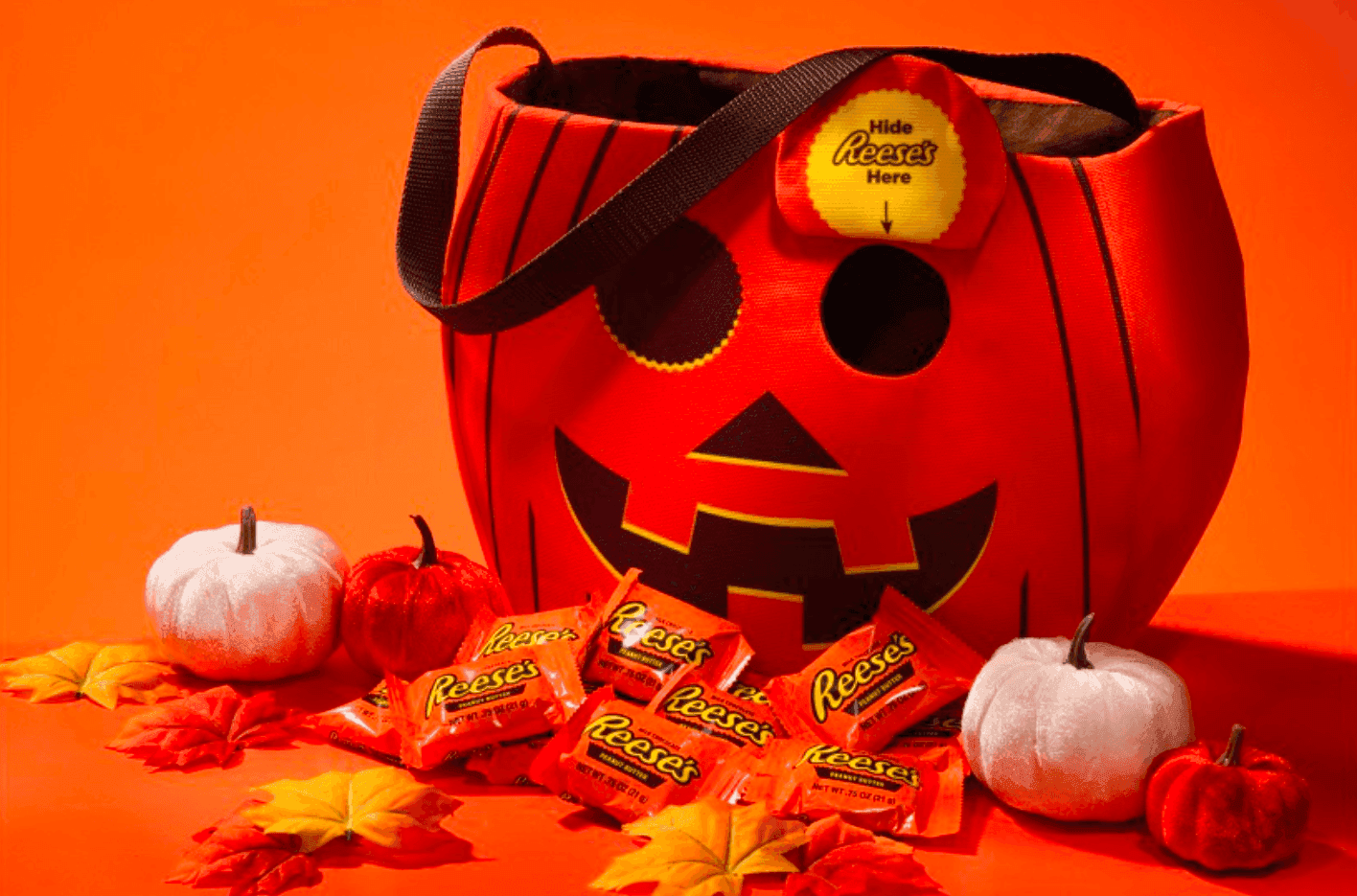 Reeses themed halloween bag