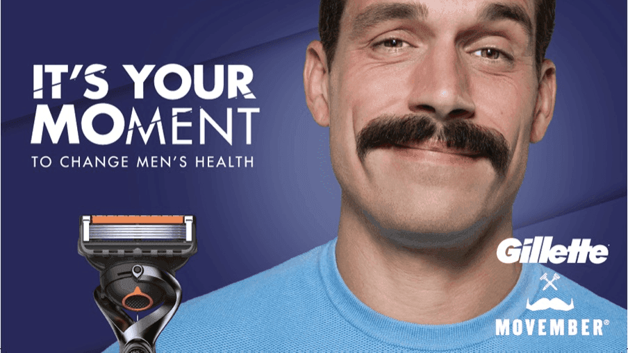 Gillette Movember partnership