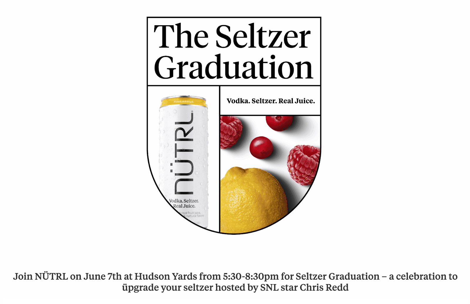 Nutrl seltzer graduation advertisement
