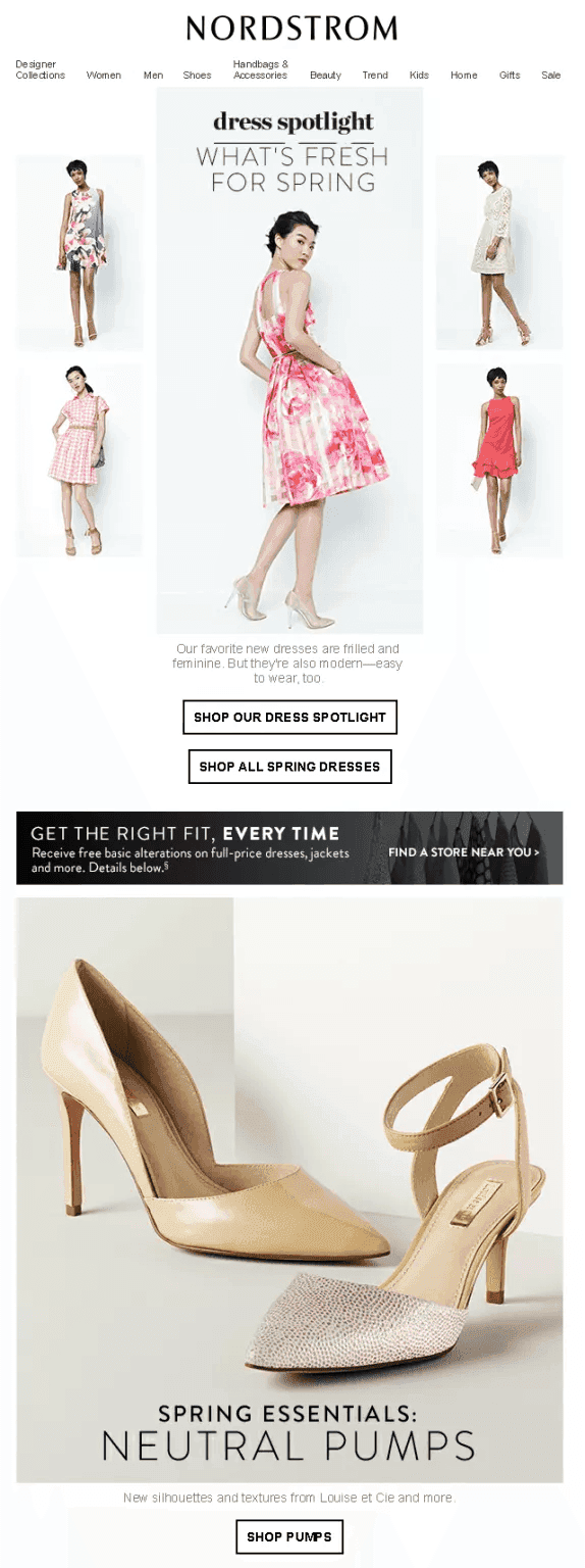 Nordstrom Spring product promotion