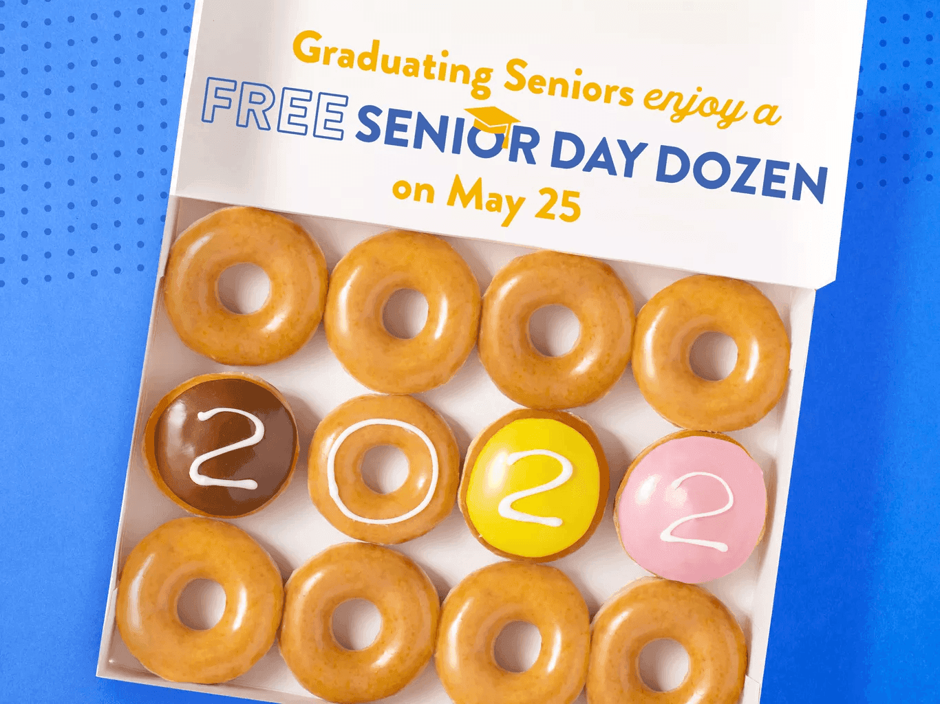 KrispyKreme free senior dozen for graduates