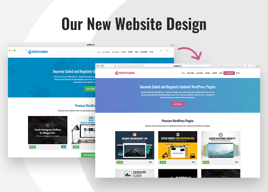 Catch Plugins website re-design