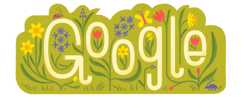 Google spring themed logo change