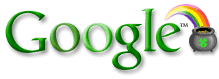 Google St. Patrick's day themed logo