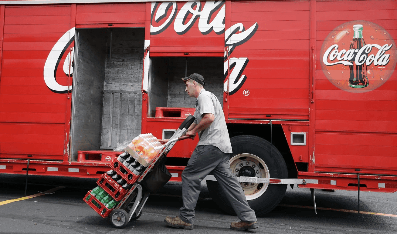 Coca-Cola delivery and distribution worker
