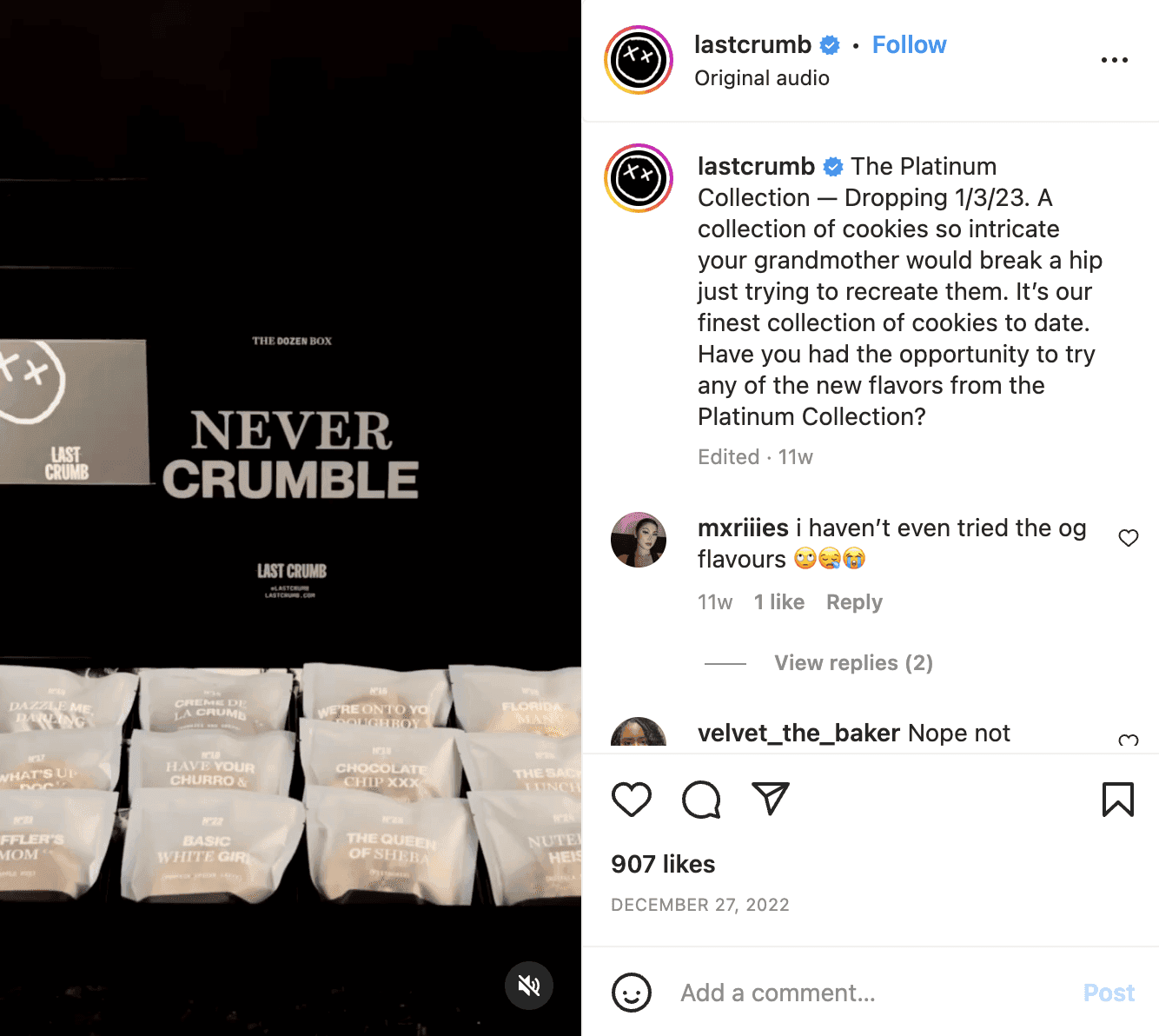 Last Crumb product announcement preview